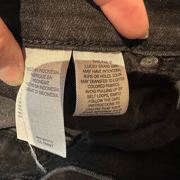 Lucky Brand Size 6 A Black Denim Brooke Legging Jean Timeless Capsule Wardrobe - Picture 4 of 9